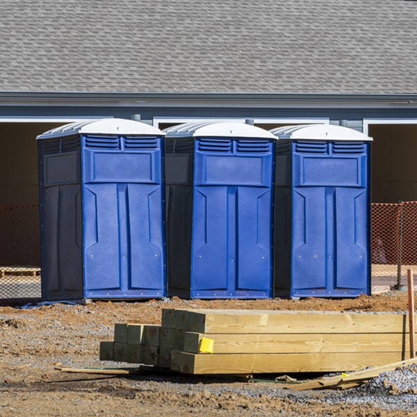 are there any restrictions on where i can place the portable restrooms during my rental period in Crystal